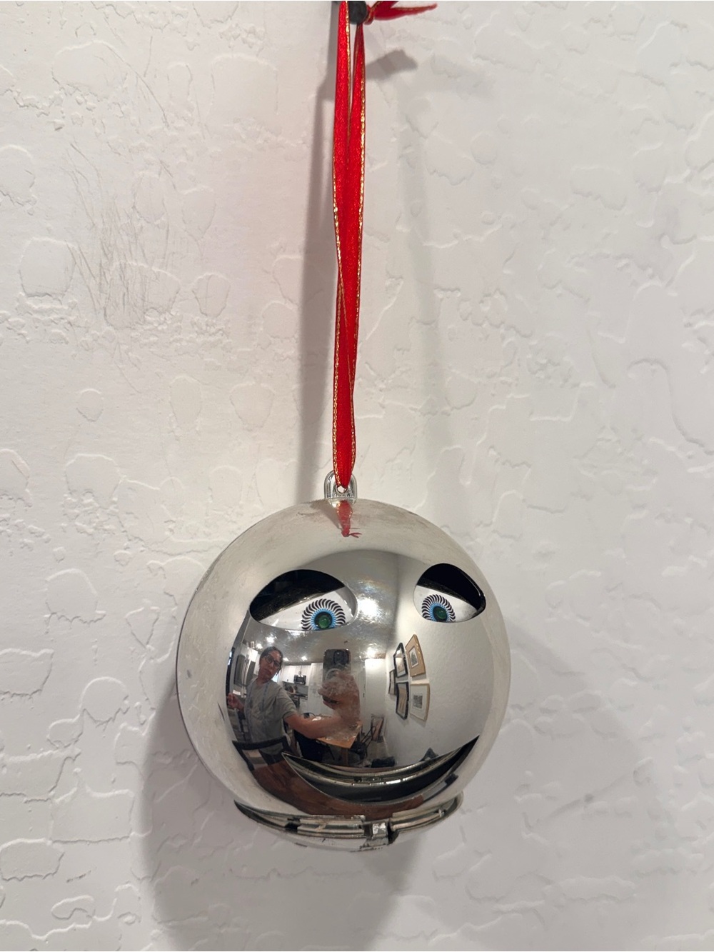 RARE VTG 1986 PBC Animated Singing Christmas Ornament Smiley Face Saint Nicholas